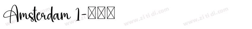 Amsterdam 1字体转换